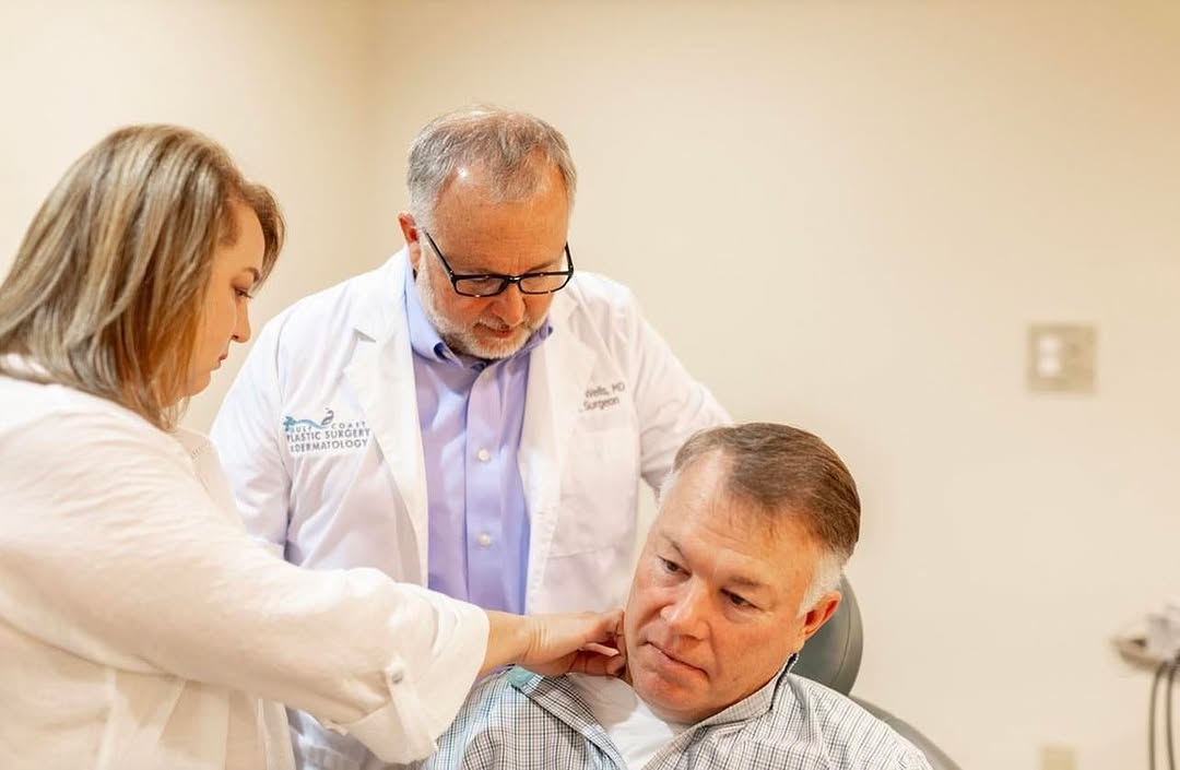 Instagram post by Dr. Forrest Wells: Regular skin exams are an important thing to consider. Have you had your skin examined? If not, call our office at (228)-872-3993 today to s…