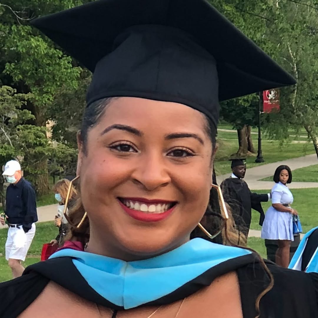 Instagram post by Dr. Fran E. Cook-Bolden: #nationaldaughtersday #celebrate #masters degree!
