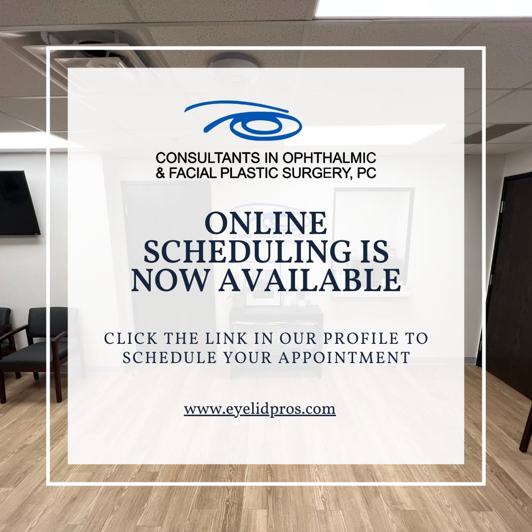 Instagram post by Dr. Francesca Nesi-Eloff: We are excited to announce the addition of online scheduling to our website! Trust your eyelids to the pros and click the link in our bio to…