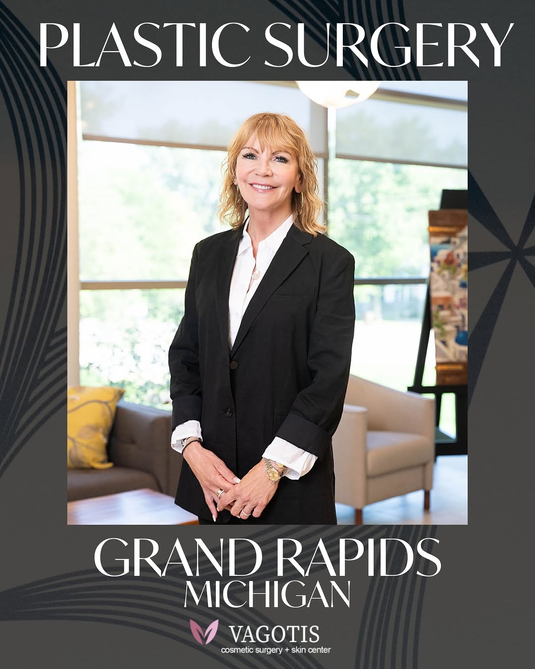 Instagram post by Dr. Francine Vagotis: Dr. Francine Vagotis is a pioneer in cosmetic surgery in Grand Rapids and across the Midwest, known not only for facial rejuvenation, but fo…