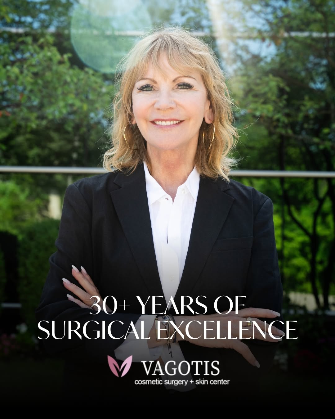Instagram post by Dr. Francine Vagotis: Over thirty years as the owner and surgeon of this practice has taught me a lot. Techniques change. Technology changes. What patients are lo…