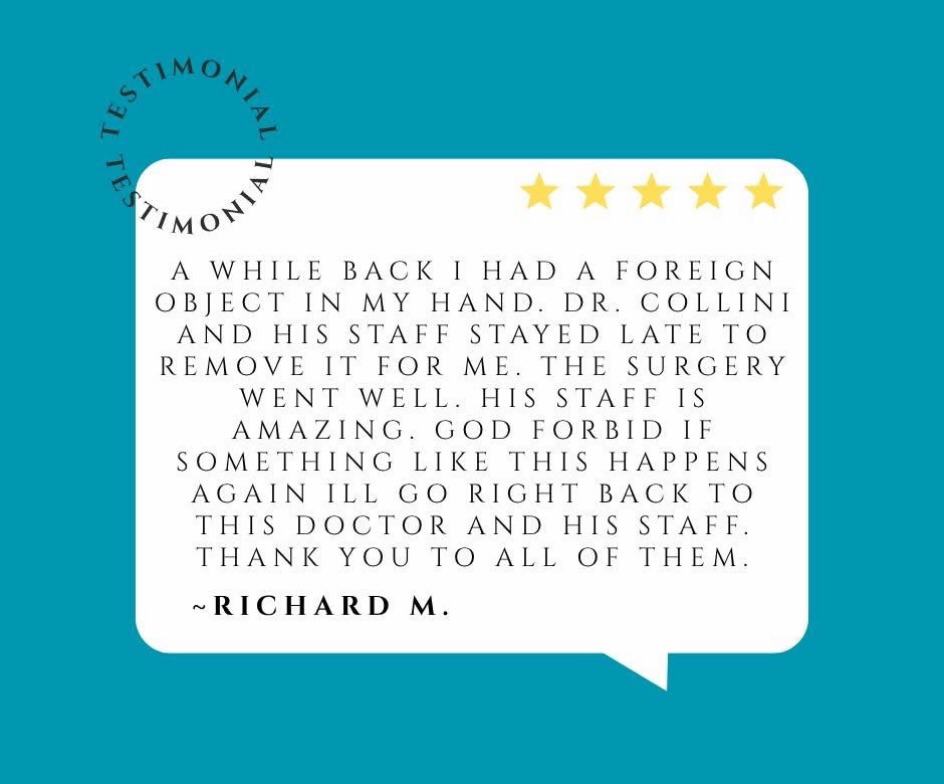 Instagram post by Dr. Francis J. Collini: Thank you, Richard ⭐️