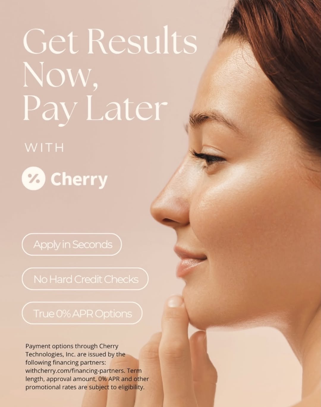 Instagram post by Dr. Francis X. Fleming: For our patients who want to pay over time, we now offer Cherry. Reach out to our staff for more information. 509-412-0108.