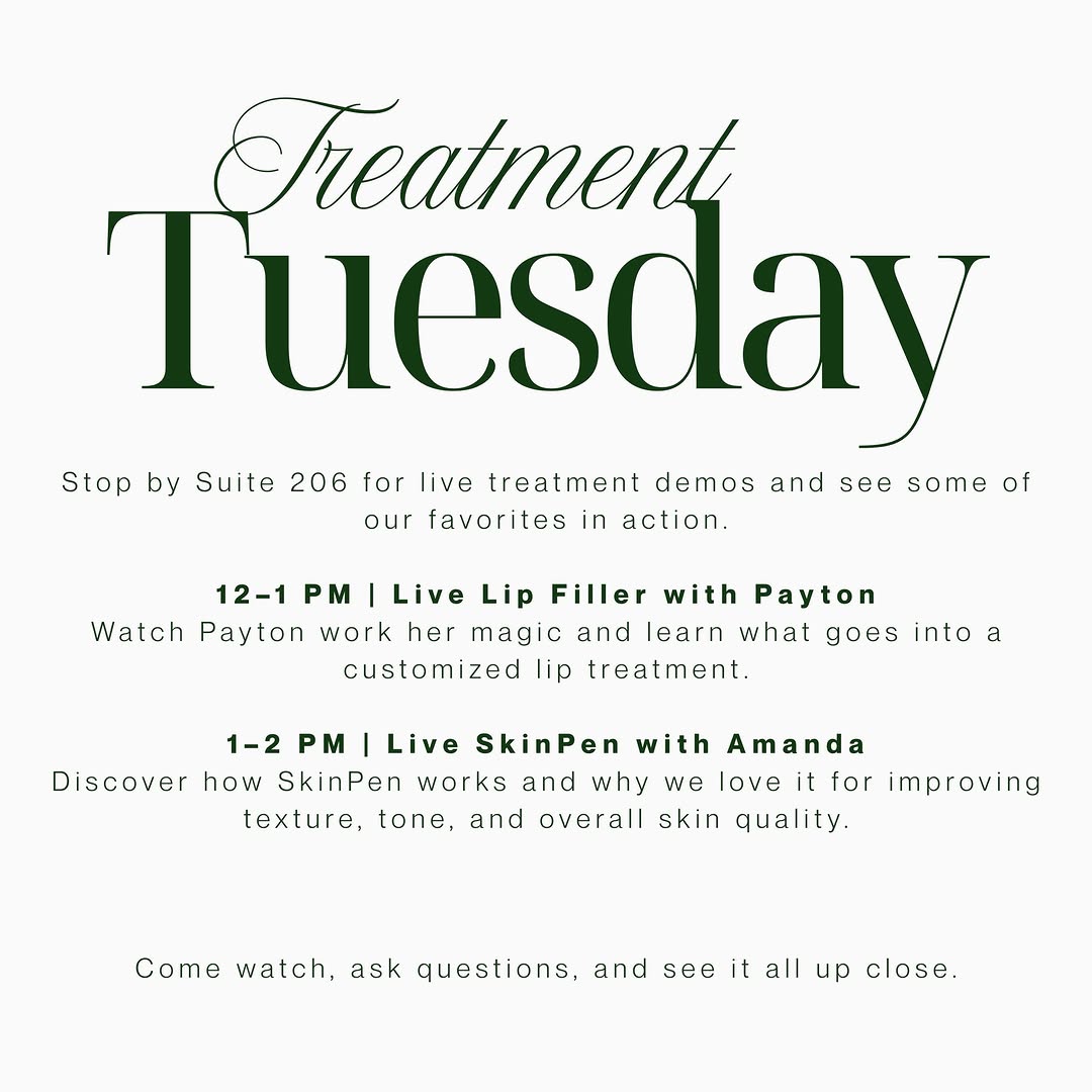 Instagram post by Dr. Frank Barone: EVOLV Aesthetics Club Week continues tomorrow with Treatment Tuesday. ⛳️ We’re bringing two of our favorites to Suite 206 for an afternoon o…