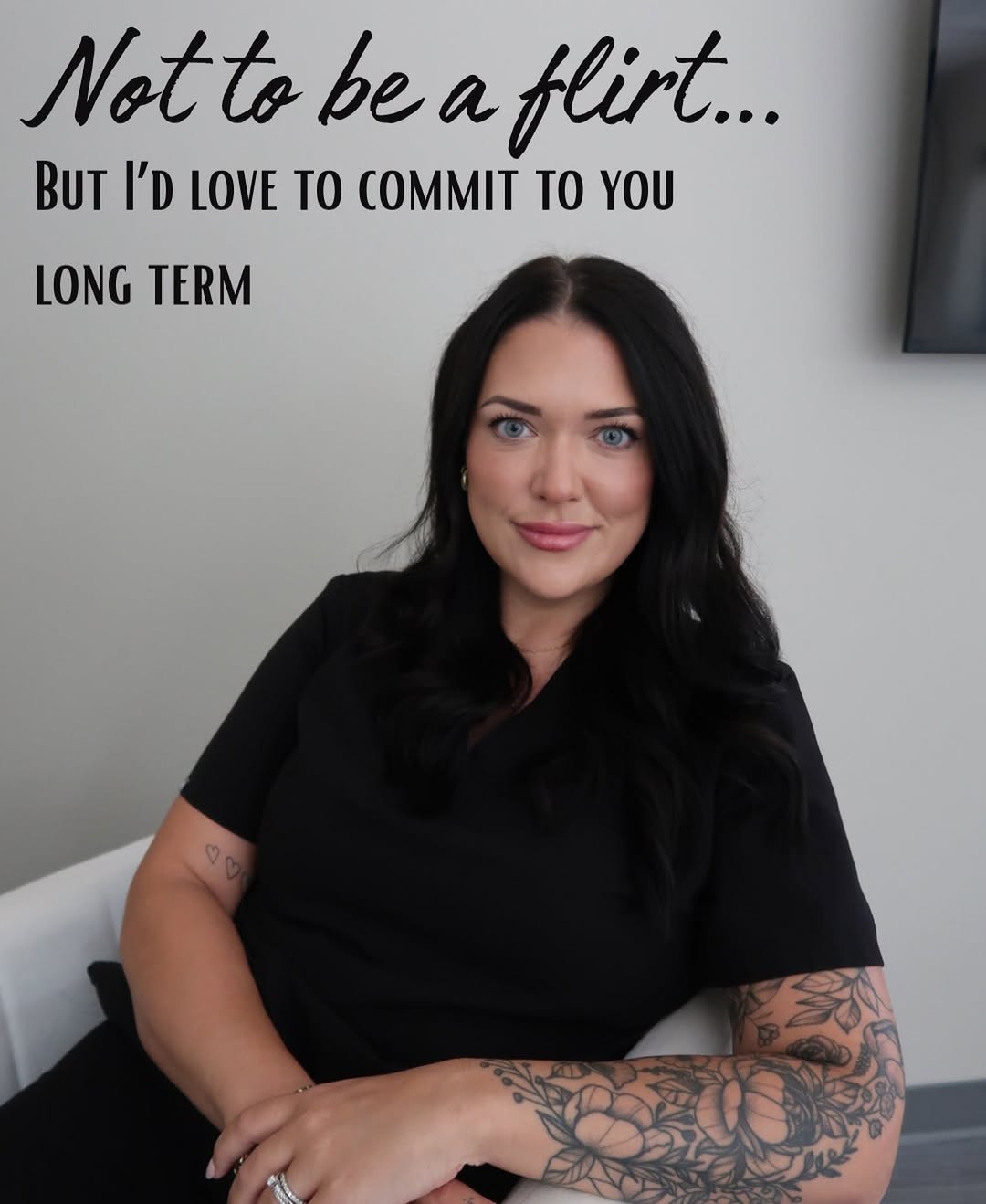 Instagram post by Dr. Frank Barone: Not to be a flirt… but I’m looking for someone who’s ready to commit. Must love good skin, consistency, and a little self-care. 😉 #esthetic…