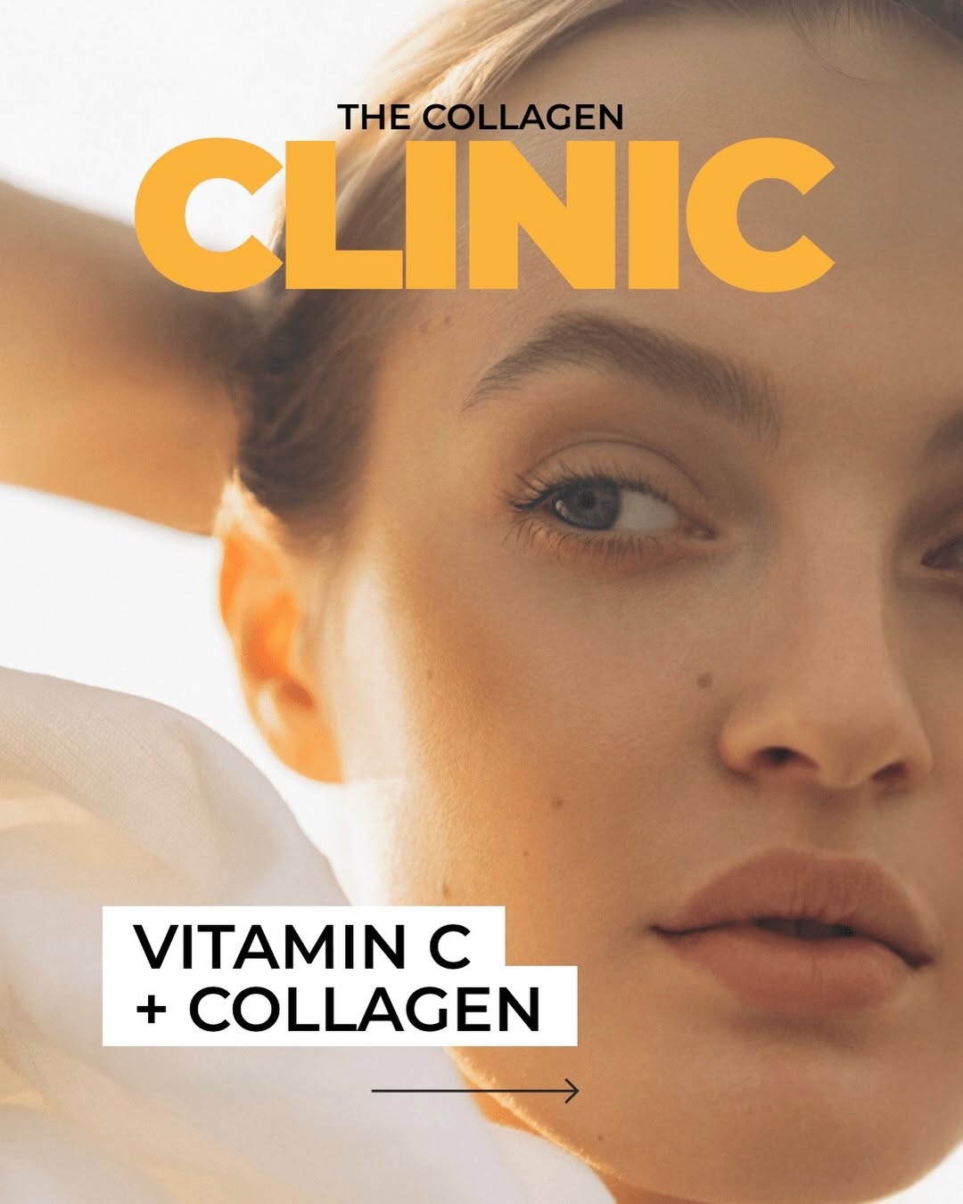 Instagram post by Dr. Frank P. Fechner: Vitamin C + collagen = a dynamic duo 💛 Vitamin C is key to stimulating your body’s collagen production—but if you’re looking for more notic…