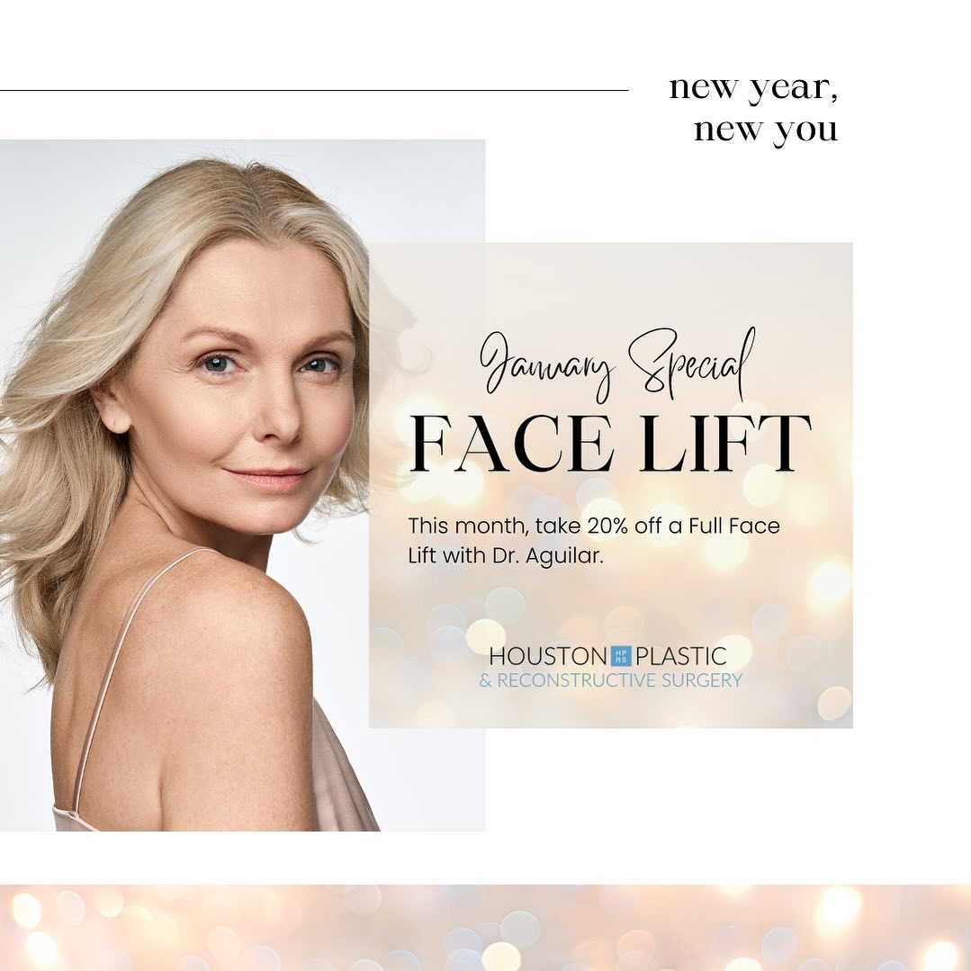 Instagram post by Dr. Fred Aguilar, III: New Year, New You! 🎉 Kickstart 2024 with a rejuvenated look and boost your confidence. Dr. Aguilar is thrilled to offer an exclusive face l…