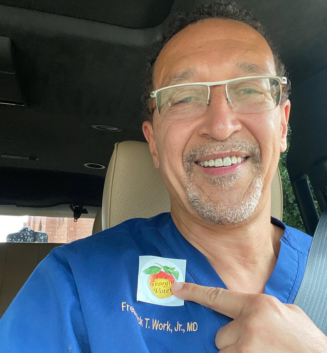 Instagram post by Dr. Frederick T. Work: Your Vote Matters today! #rockthevote