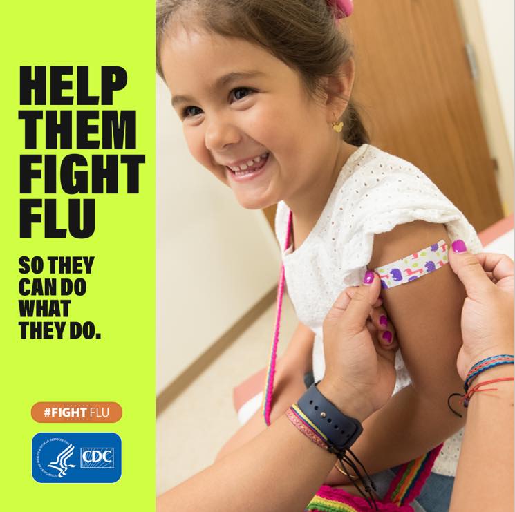 Instagram post by Dr. Garrett Jones: Fall is in the air, and that means flu season is coming! We have several opportunities for our patients (and their parents!) to get vaccinat…