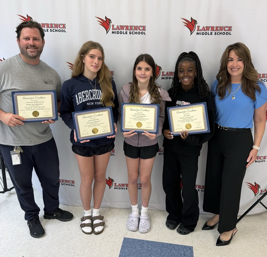 Instagram post by Dr. Gary A. Tuma: Please join us in congratulating Nia Lewis, Michelle Pierog, and Julia Rosekowski from Lawrence Middle School (Lawrence Township, NJ), who w…