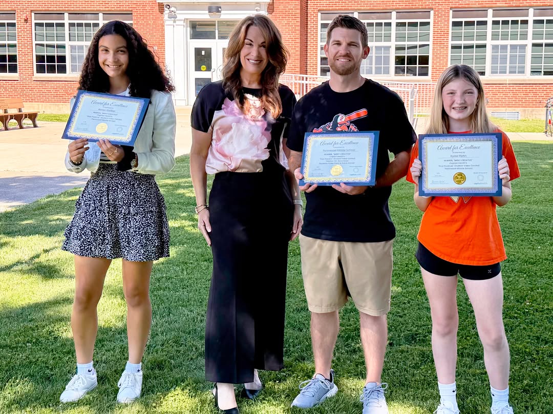 Instagram post by Dr. Gary A. Tuma: Congratulations to Kylee Flynn and Reese Galiber from Pennwood Middle School (Yardley, PA), who were among the winners of our “Post Positive…