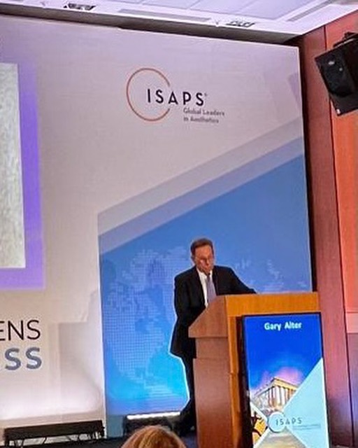 Instagram post by Dr. Gary J. Alter: Lecturing in Athens, Greece on "Alter Central Wedge Labiaplasty with Anatomical Variations" and "Management of Buried (Hidden) Penis" at The…