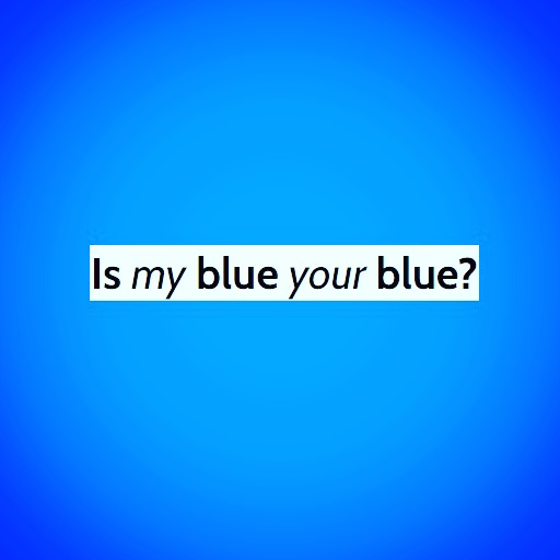 Instagram post by Dr. Gary L. Aguilar: Is my blue, your blue? Did you know that everyone sees color a little differently? 👀Here's a fun little quiz to see where your blue falls o…
