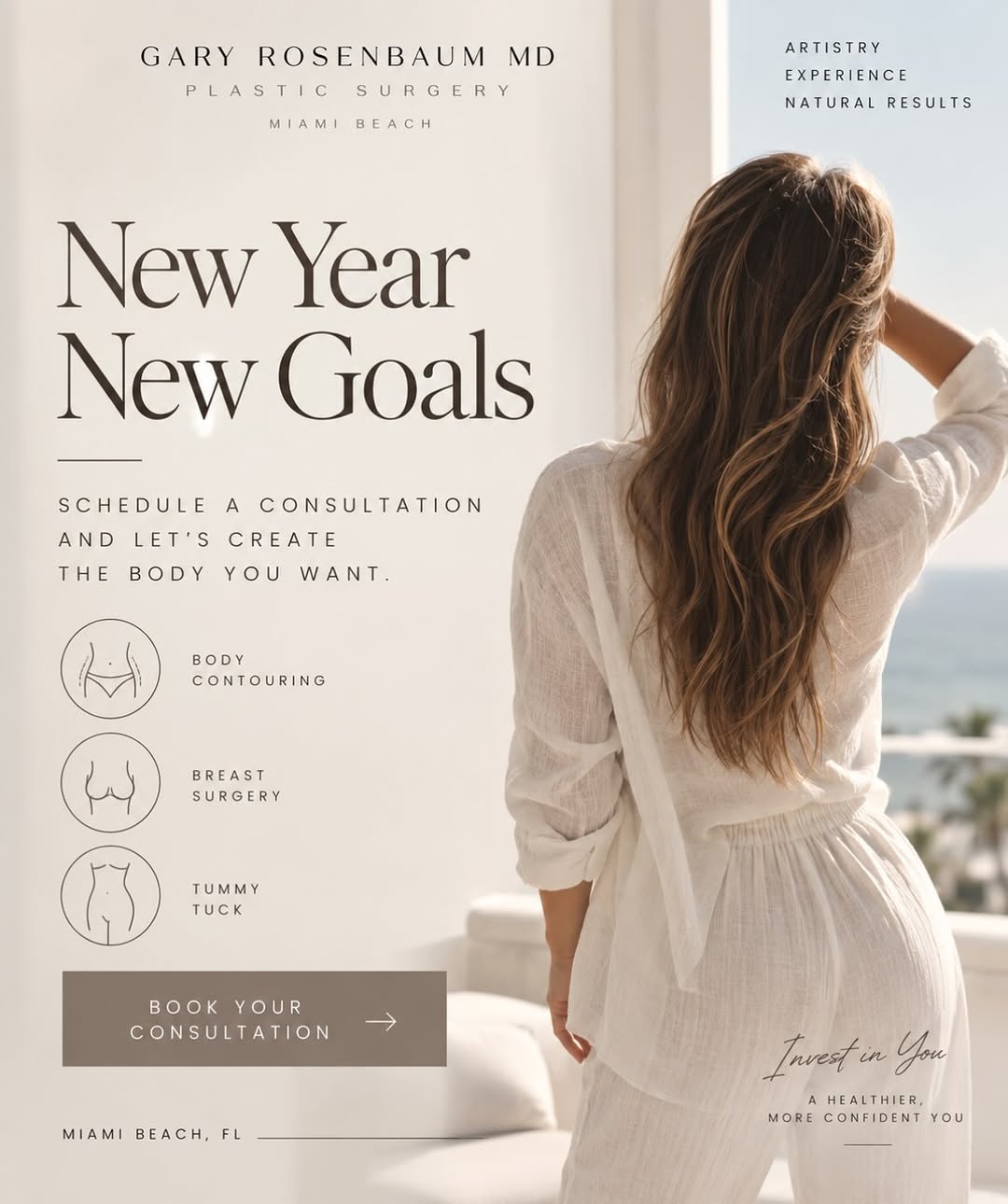 Instagram post by Dr. Gary Rosenbaum: New Year. New Goals. A More Confident You. A new year is the perfect time to invest in yourself and the way you feel in your body. Whether y…
