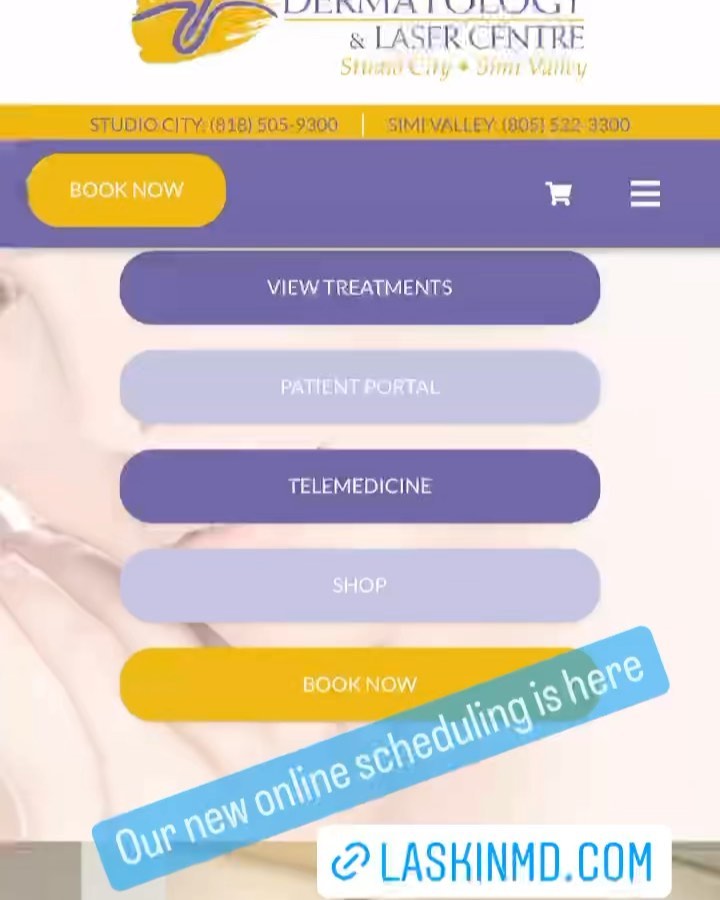 Instagram post by Dr. Gene Rubinstein: Book anytime on line. Choose your location. Choose your favorite provider or see our soonest appointments.
