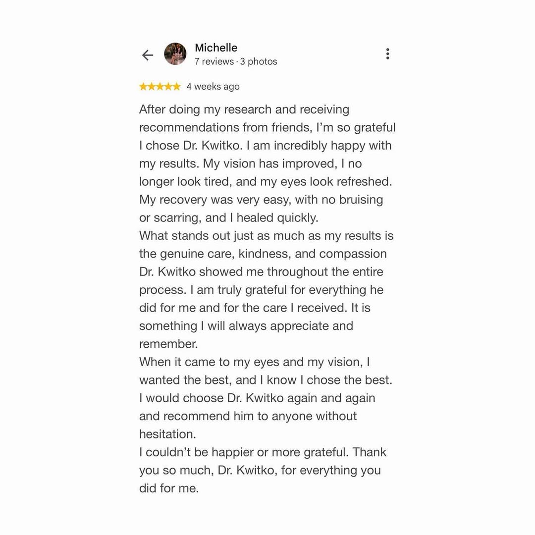 Instagram post by Dr. Geoffrey Kwitko: Love seeing these posts from my wonderful patients 📲813-877-8665