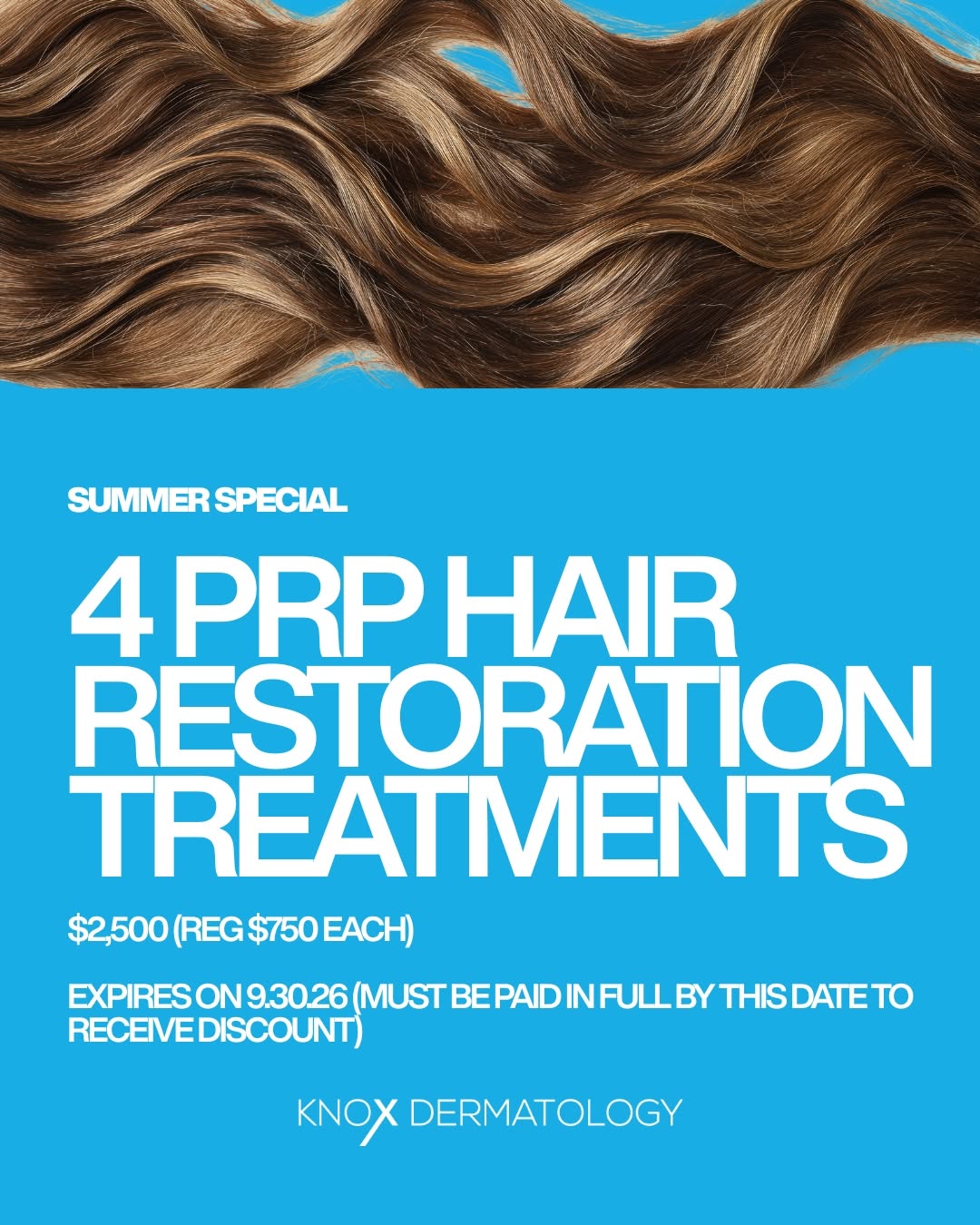 Instagram post by Dr. George A. Wooming: ✨ Just a reminder—our PRP Hair Restoration special won't last long! If you've been thinking about addressing thinning hair, increased sheddi…
