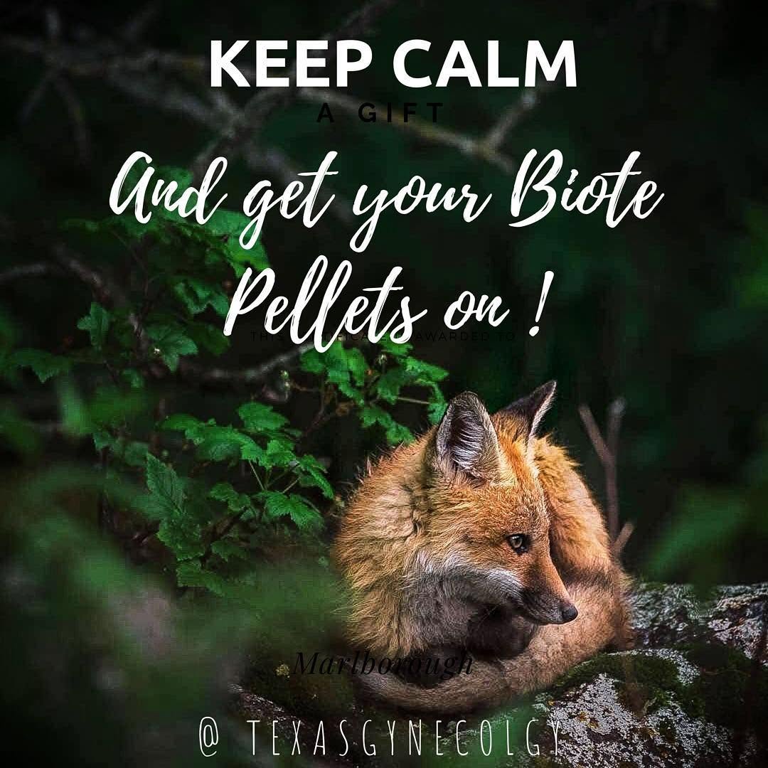 Instagram post by Dr. George Branning: Cool as a Fox with BioTE BHRT. It’s all in the pellet. Let BioTE balance your cool. Dr. Branning has been providing north Texas with pellet …
