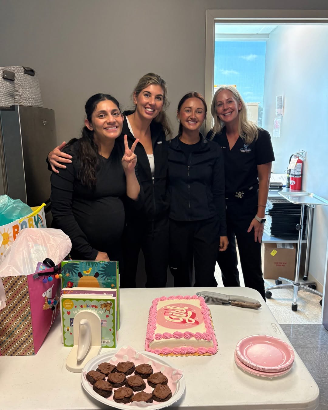 Instagram post by Dr. George C. Skandamis: Our team recently celebrated Malvin with a baby shower! It was special to share in the excitement of your growing family. Congratulations, M…