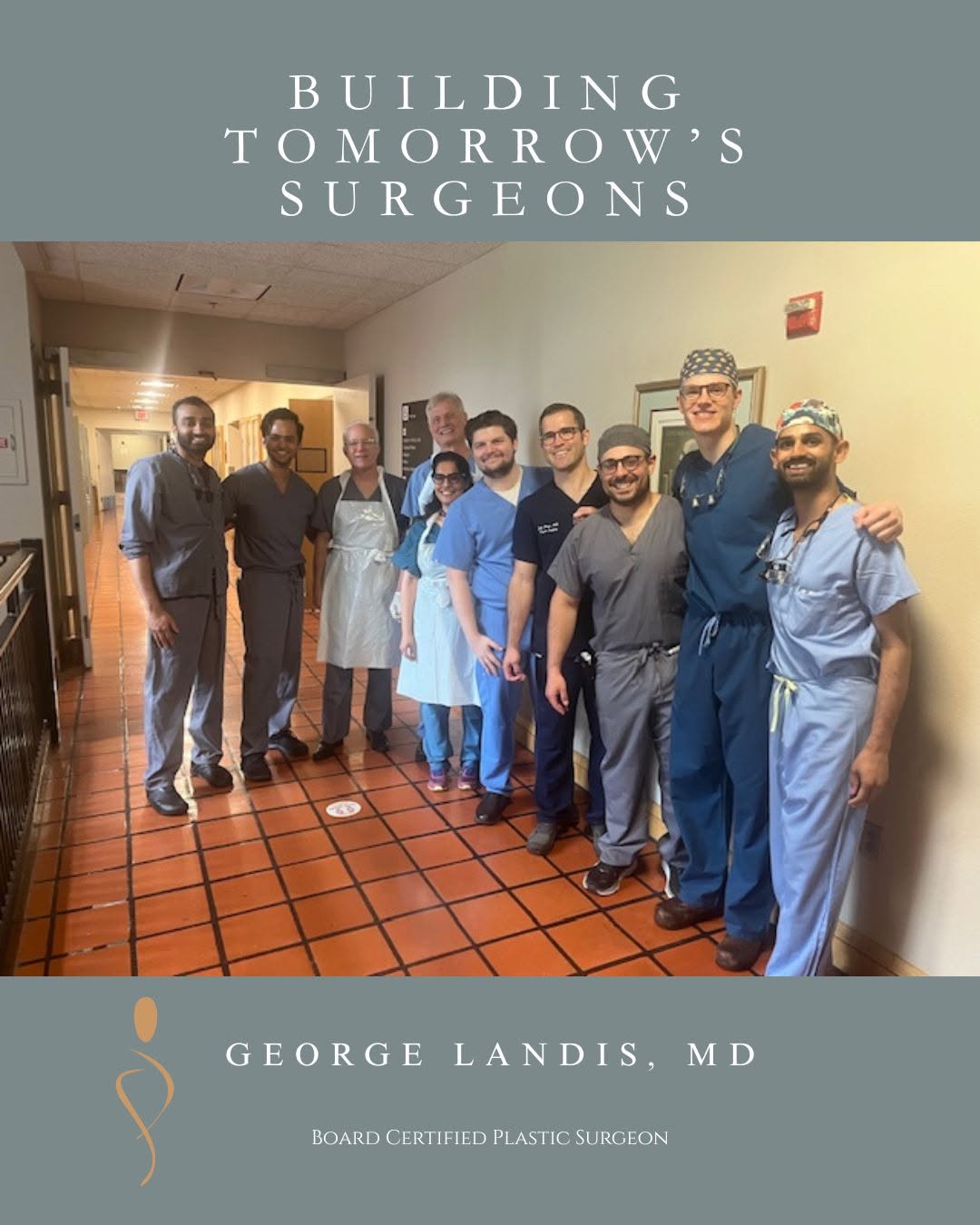 Instagram post by Dr. George H. Landis: Grateful for moments like these with our outstanding faculty and the talented plastic surgery residents at the University of Minnesota. The …