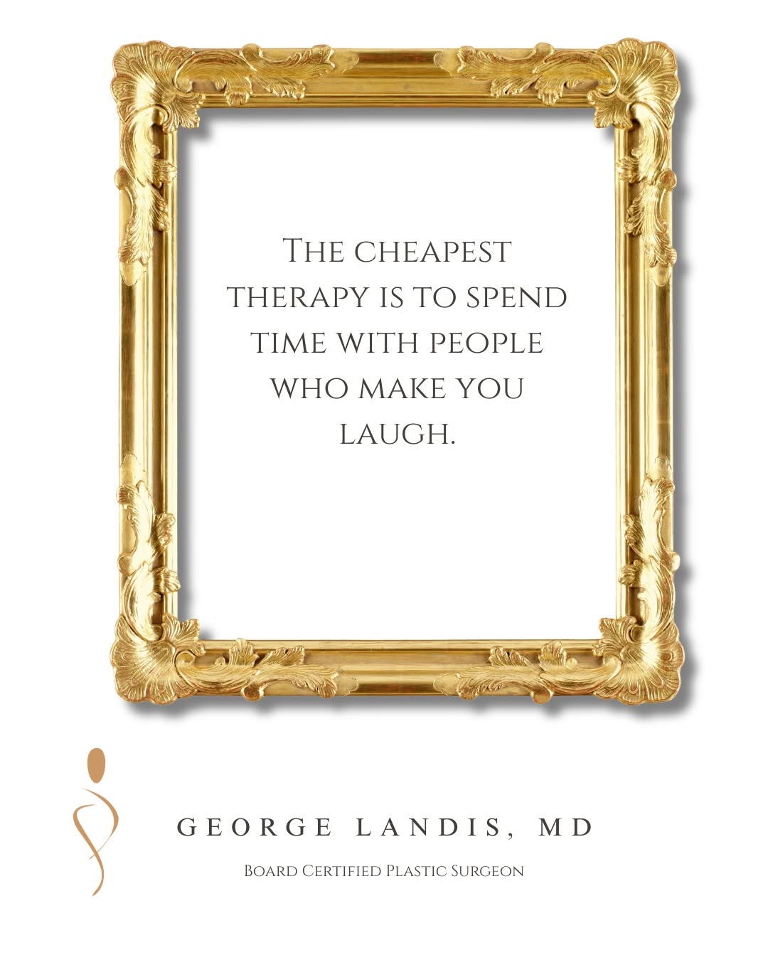 Instagram post by Dr. George H. Landis: Laughter has a way of softening life’s hardest edges, lifting your mood, and putting things back into perspective. In so many situations, a …
