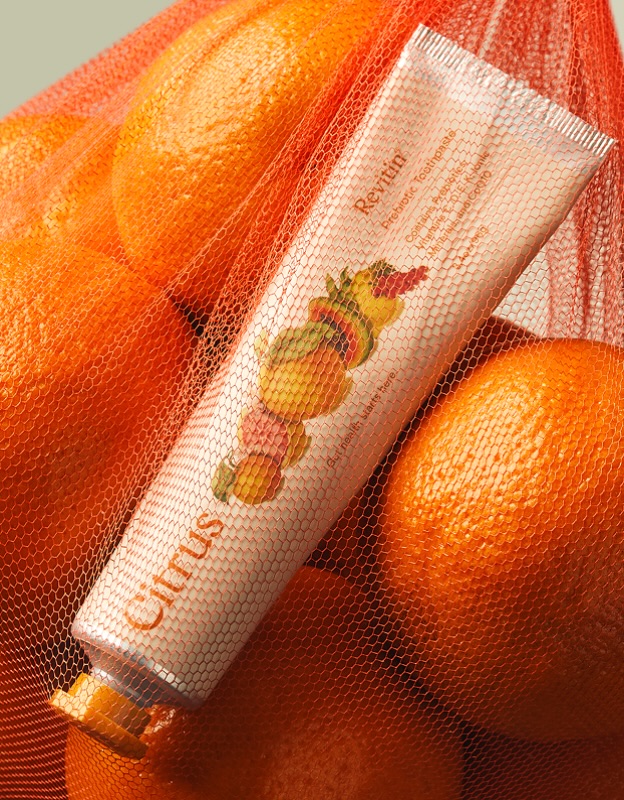 Instagram post by Dr. Gerry Curatola, DDS: A daily dose of Vitamin C, starting with your smile. 🍊 Revitin Citrus pairs Vitamin C with CoQ10, prebiotics, and ionic minerals to nourish…