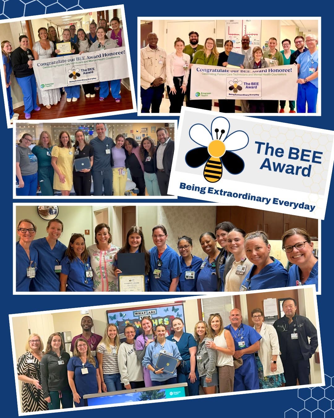 Instagram post by Dr. Gert-Paul Walter: We’re proud to celebrate five BEE Award recipients! The award stands for Being Extraordinary Everyday and recognizes the care, teamwork, and…