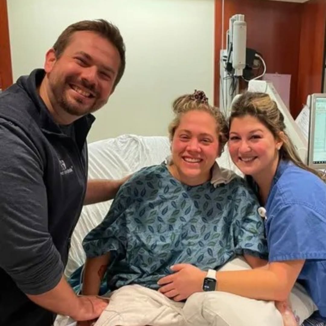 Instagram post by Dr. Gert-Paul Walter: A little knit hat holds a very special story for this Ashburnham family. 🤍 After a frightening experience during the birth of her first chi…