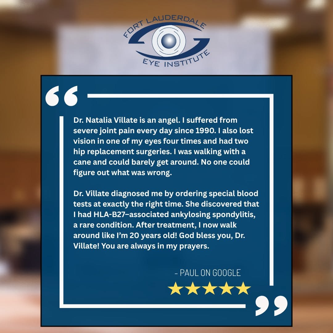 Instagram post by Dr. Gil A. Epstein: ⭐Here is a five-star patient review for Dr. Natalia Villate! 🥰 Dr. Natalia Villate delivers skilled, attentive care with a genuine commitme…