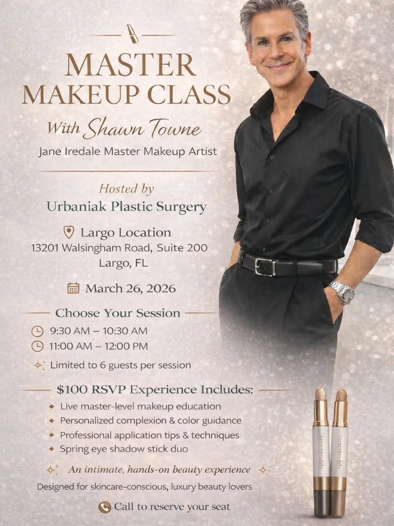 Instagram post by Dr. Ginger Urbaniak: Master Your Makeup with a Pro 💄 Join us for an exclusive Master Makeup Class with Shawn Towne, Jane Iredale Master Makeup Artist, hosted at…