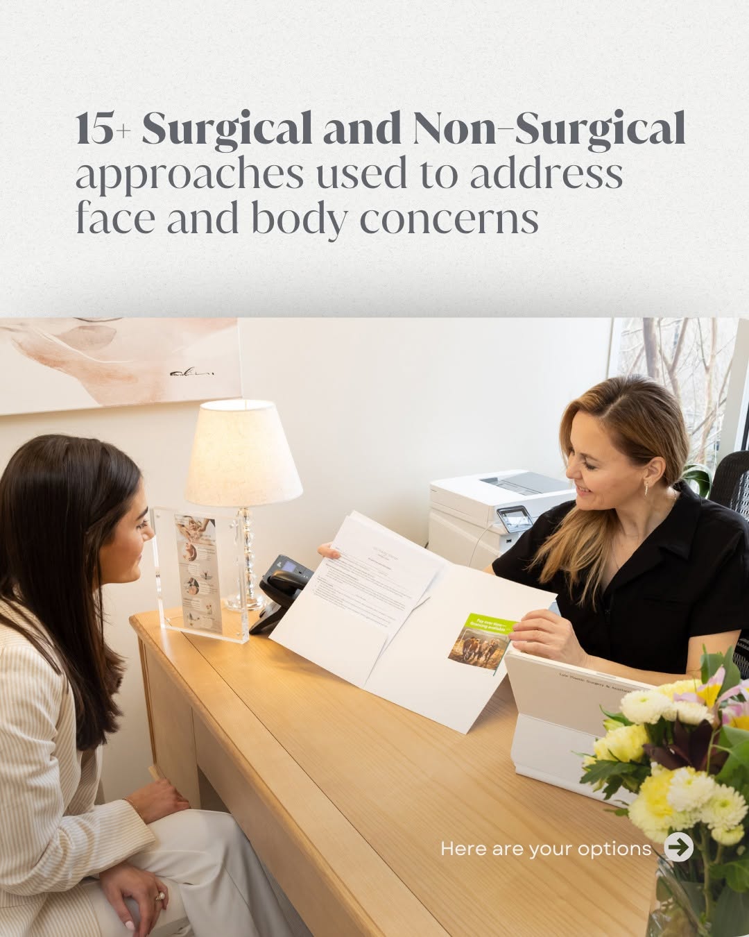 Instagram post by Dr. Glenn Lyle: Choosing between aesthetic options can feel overwhelming. Surgical or non-surgical? Now or later? We get it. 💭 That’s why we start by liste…