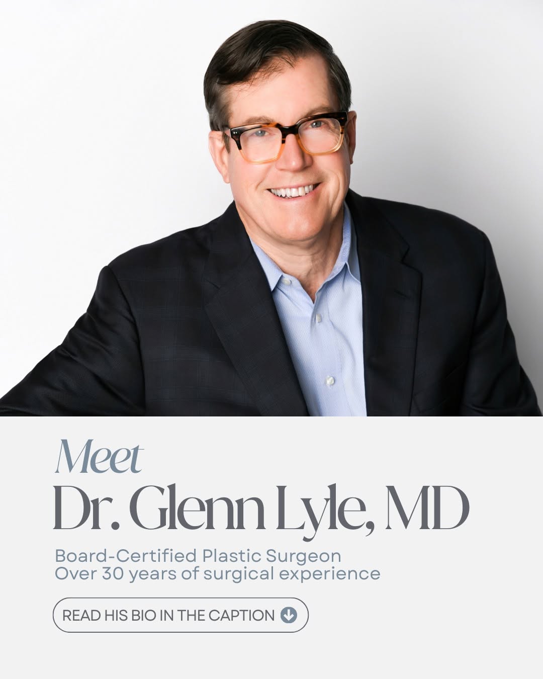 Instagram post by Dr. Glenn Lyle: What patients often notice first when they meet Dr. Glenn Lyle is not just his experience, but how much time he takes with them. Consultatio…