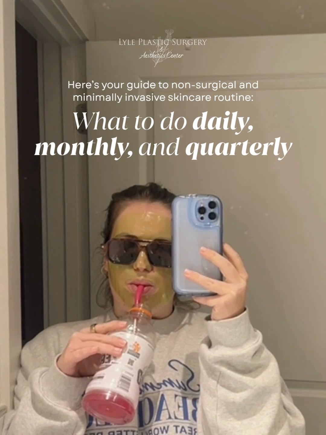 Instagram post by Dr. Glenn Lyle: Your skin doesn’t need 10 steps at once but an actual plan that works and is designed just for you. Coming in for an aesthetic consultation …
