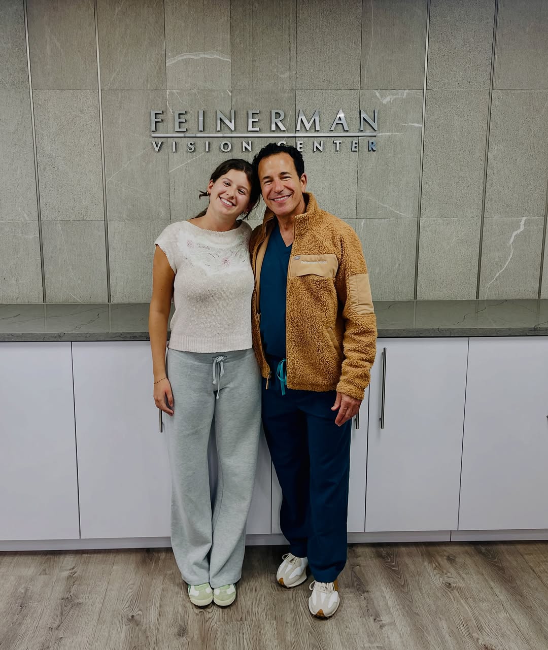 Instagram post by Dr. Gregg Feinerman: Congratulations, Sofia! Yesterday I performed WaveLight® Plus LASIK on a young woman whose mother I treated 26 years ago. Sofia spent years …