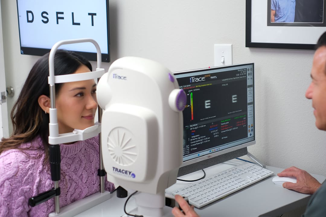 Instagram post by Dr. Gregg Feinerman: The iTrace is one of the most important tests we perform at Feinerman Vision because it helps determine which vision correction option is tr…