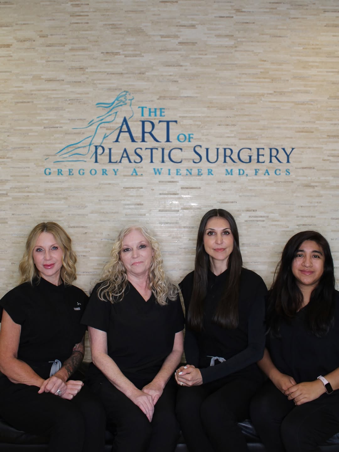Instagram post by Dr. Gregory A. Wiener: The friendly faces you’ll see at The Art of Plastic Surgery 💙✨ From consultations to treatments and everything in between, our team is here…