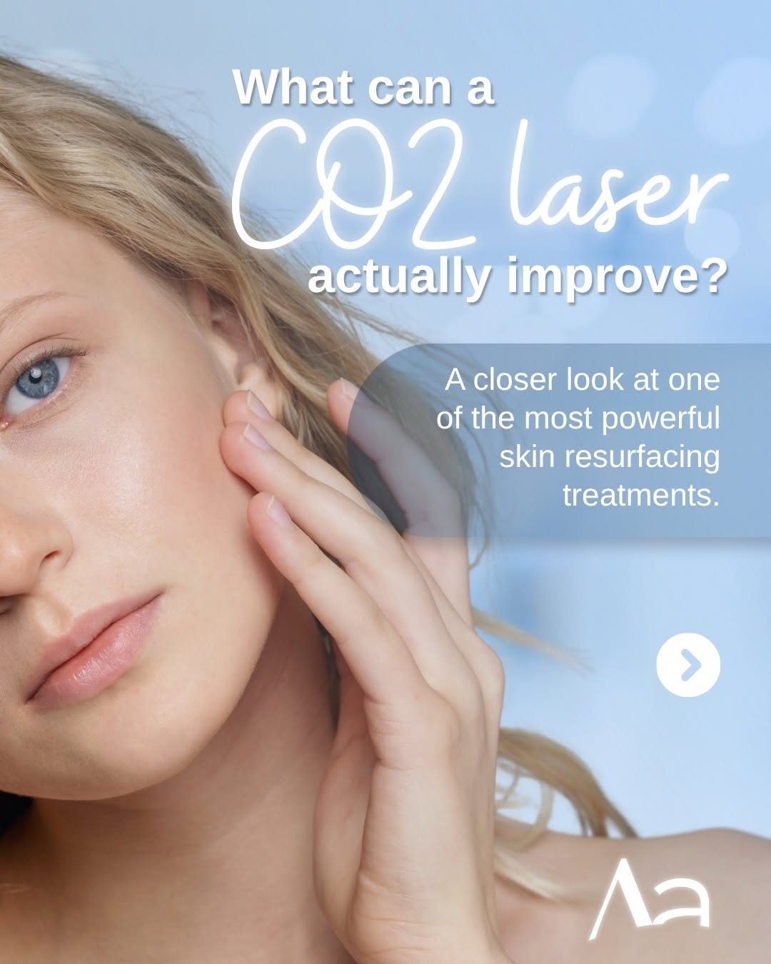 Instagram post by Dr. Gregory Alouf: CO2 laser resurfacing can do a lot more than improve fine lines. From sun damage and uneven texture to certain acne scars and overall skin q…