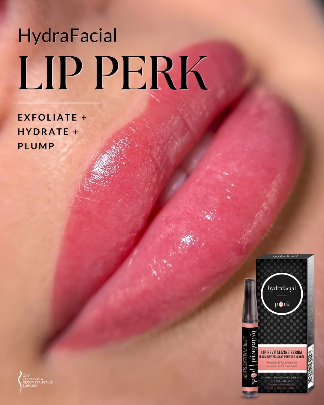 Instagram post by Dr. Gregory Baum: 💋 Your lips deserve skincare too. The HydraFacial Lip Perk is a targeted treatment designed to exfoliate dry, dull skin while infusing the …