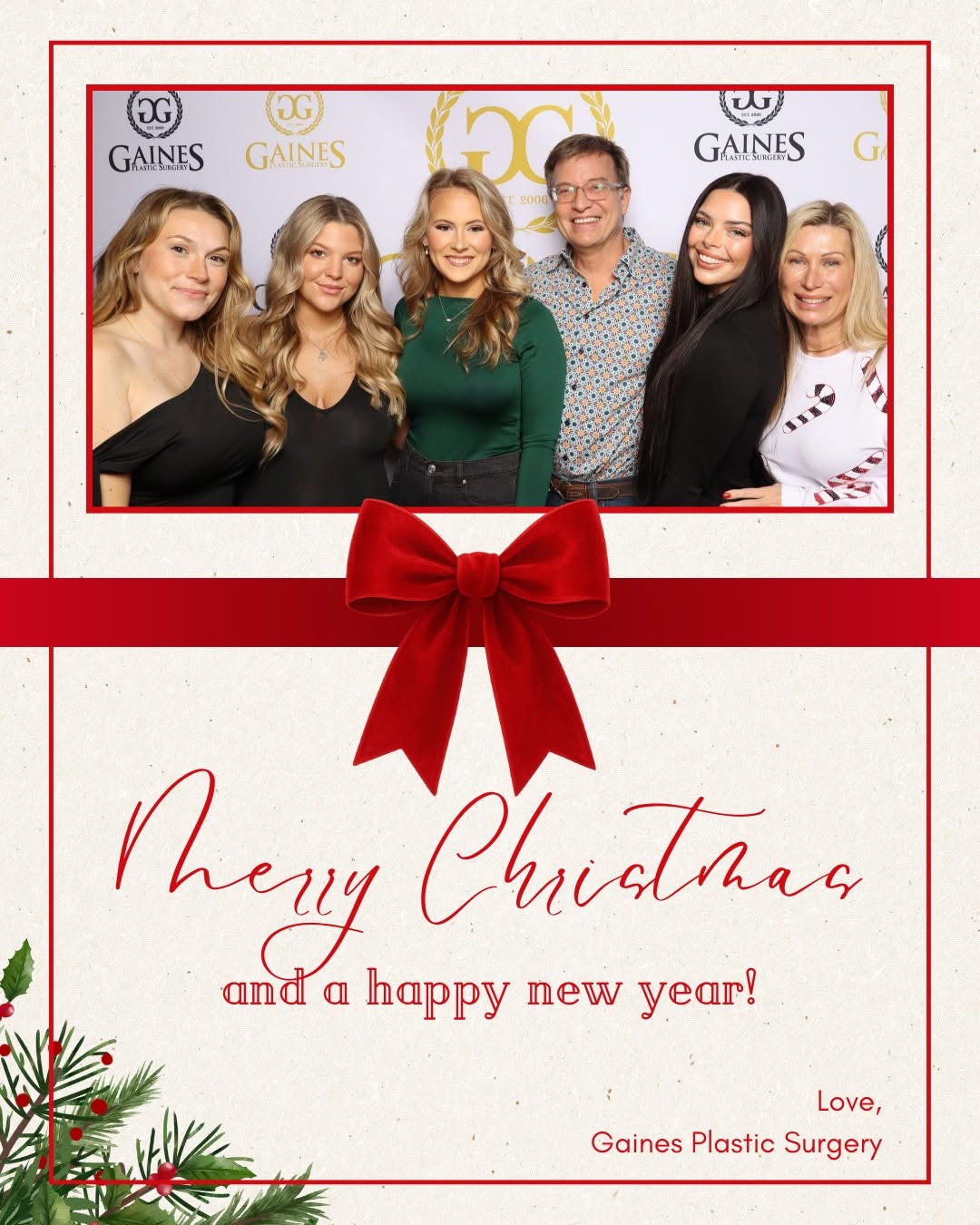 Instagram post by Dr. Gregory C. Gaines: Merry Christmas to the best patients ever! What are you grateful for this holiday season?