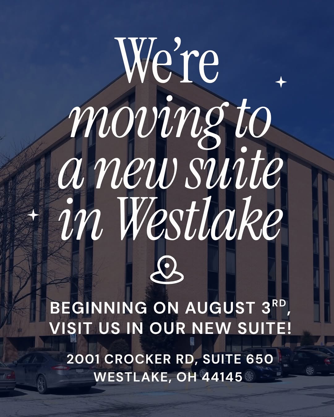 Instagram post by Dr. Gregory P. Kezele: Exciting news for our Westlake patients! 🎉 Beginning August 3rd, you’ll find us in our beautiful new suite — same building, new home. Visit…