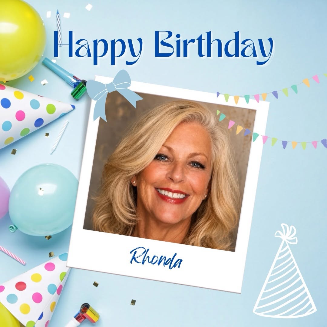 Instagram post by Dr. Gregory Peter Bourgeois: Happy Birthday, Rhonda! 🎉🎂🥳