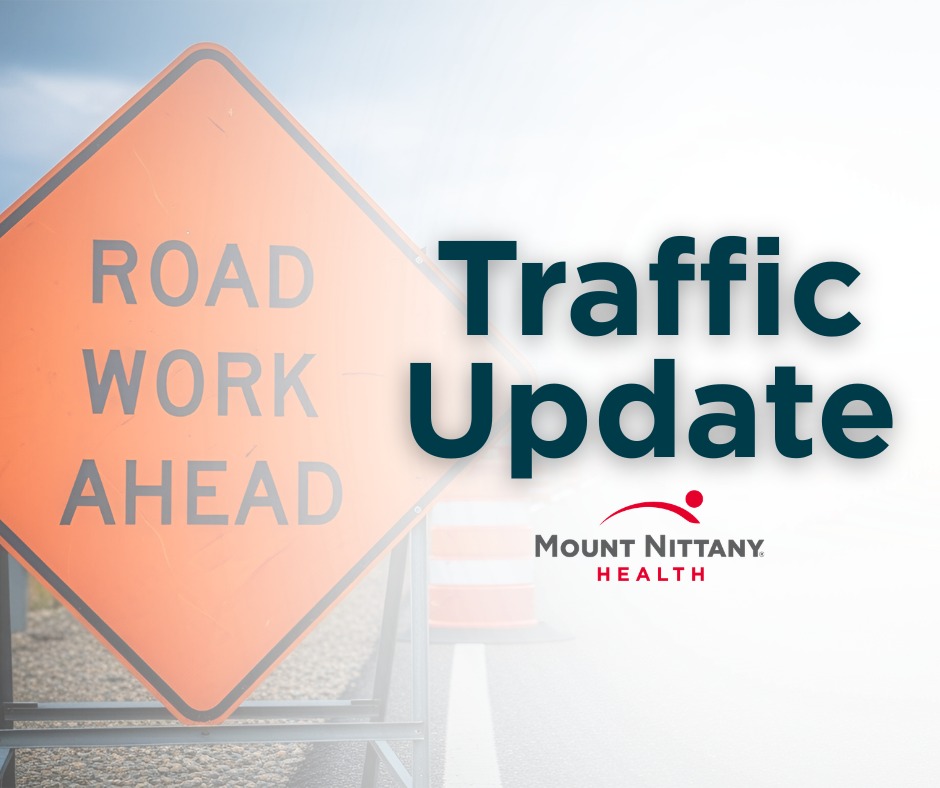 Instagram post by Dr. Gregory Ruff: 🔔 Important update for patients visiting Mount Nittany Medical Center 🔔 Starting Monday, Sept. 14, College Township will begin street resu…