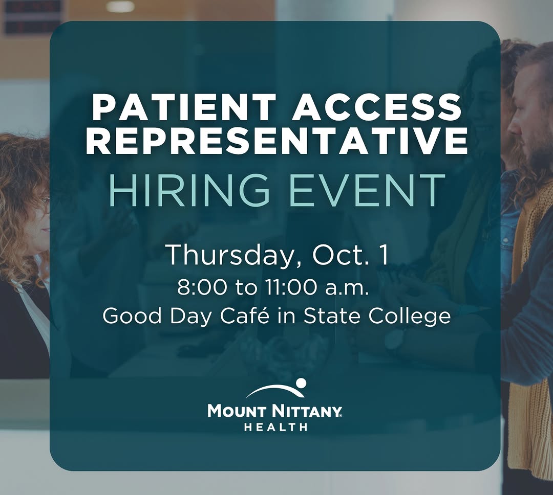 Instagram post by Dr. Gregory Ruff: We are hiring! Come meet us and learn about being a part of the Patient Access team! As a Patient Access Representative, you’ll play a key r…