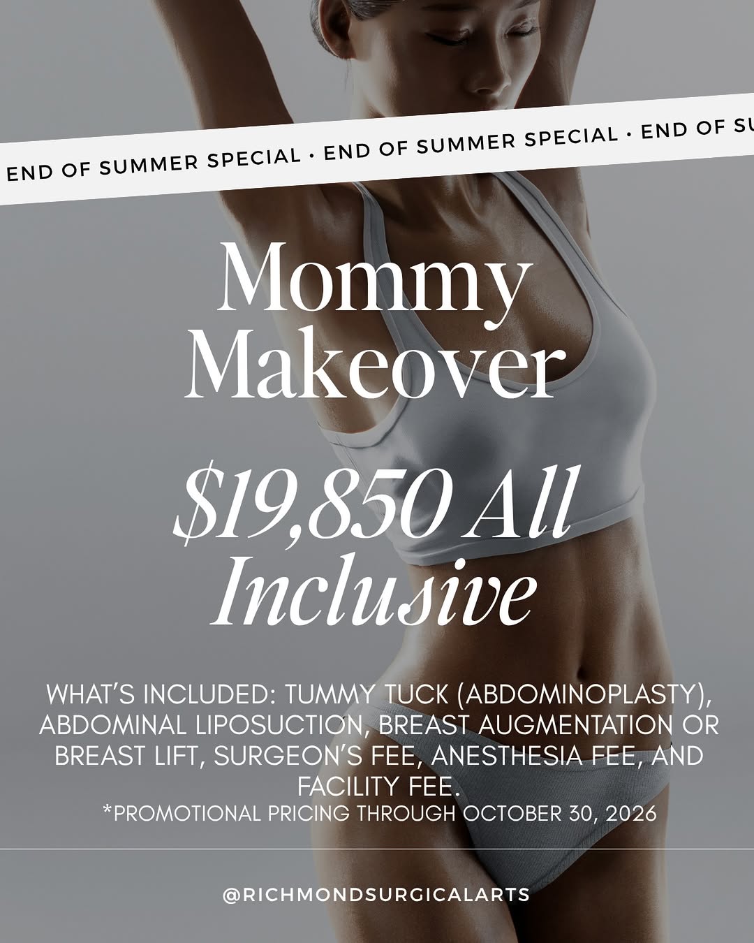 Instagram post by Dr. Gregory T. Lynam: The Ultimate Mommy Makeover - $19,850 all-inclusive promotional pricing Rediscover your confidence with an elevated, all-inclusive Mommy Mak…