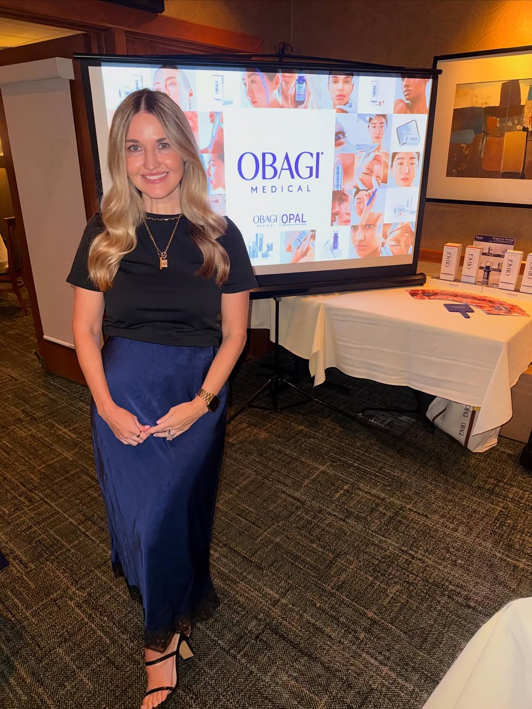 Instagram post by Dr. Gregory T. Lynam: Last night, I had the honor of being the ✨first OPAL Trainer✨ to speak on behalf of @obagimedical and introduce their newest filler (aka my …