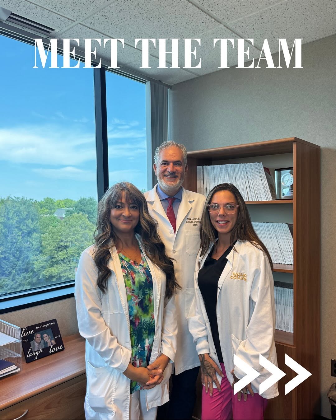 Instagram post by Dr. Habib Khoury: Meet the wonderful team at Khoury Plastic Surgery! Link in bio to book free consultation! #Plasticsurgery #clevelanddoctor #facialaesthetic