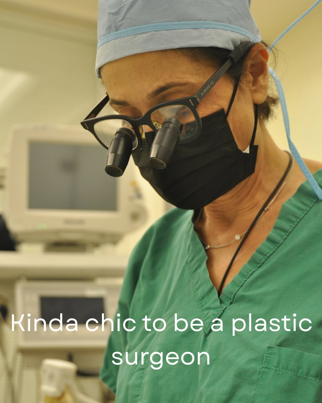 Instagram post by Dr. Haideh Hirmand: Just saying... #KindaChic #NYCplasticsurgeon #PhysicianScientist #AestheticMedicine #LongevityMedicine #EpigeneticAge #ScienceBackedSkincare…