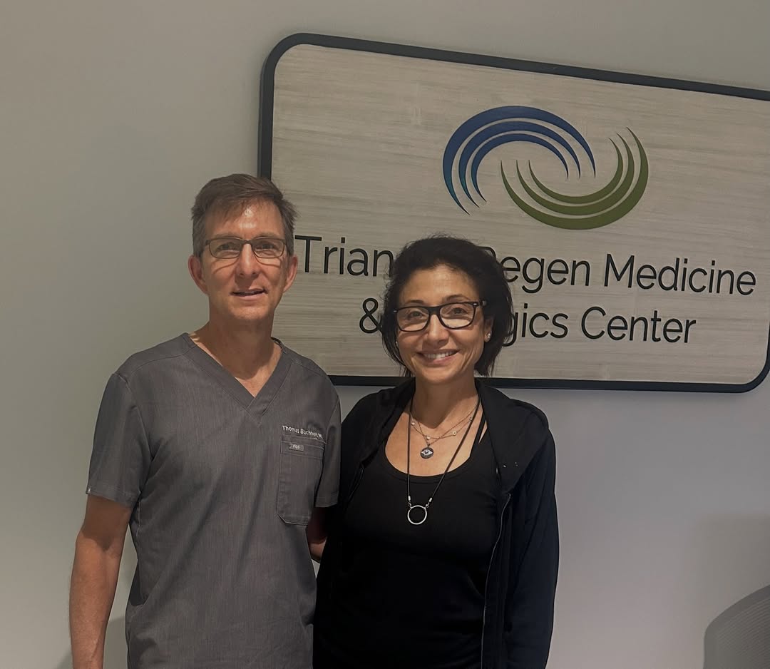 Instagram post by Dr. Haideh Hirmand: My last day of ACS regenerative preventative treatment by @tebuchheit - and my last ultrasound photo op! Great week! Great experience! Top n…
