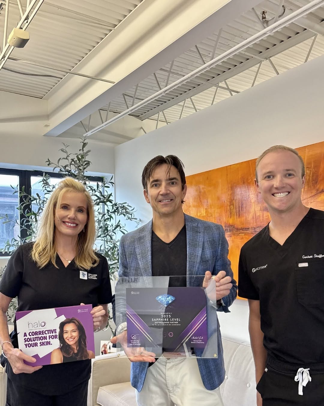 Instagram post by Dr. Hans R. Kuisle: We are honored to receive the 2025 Sciton Award! Recognizing our commitment to excellence in aesthetic medicine and our dedication to provid…