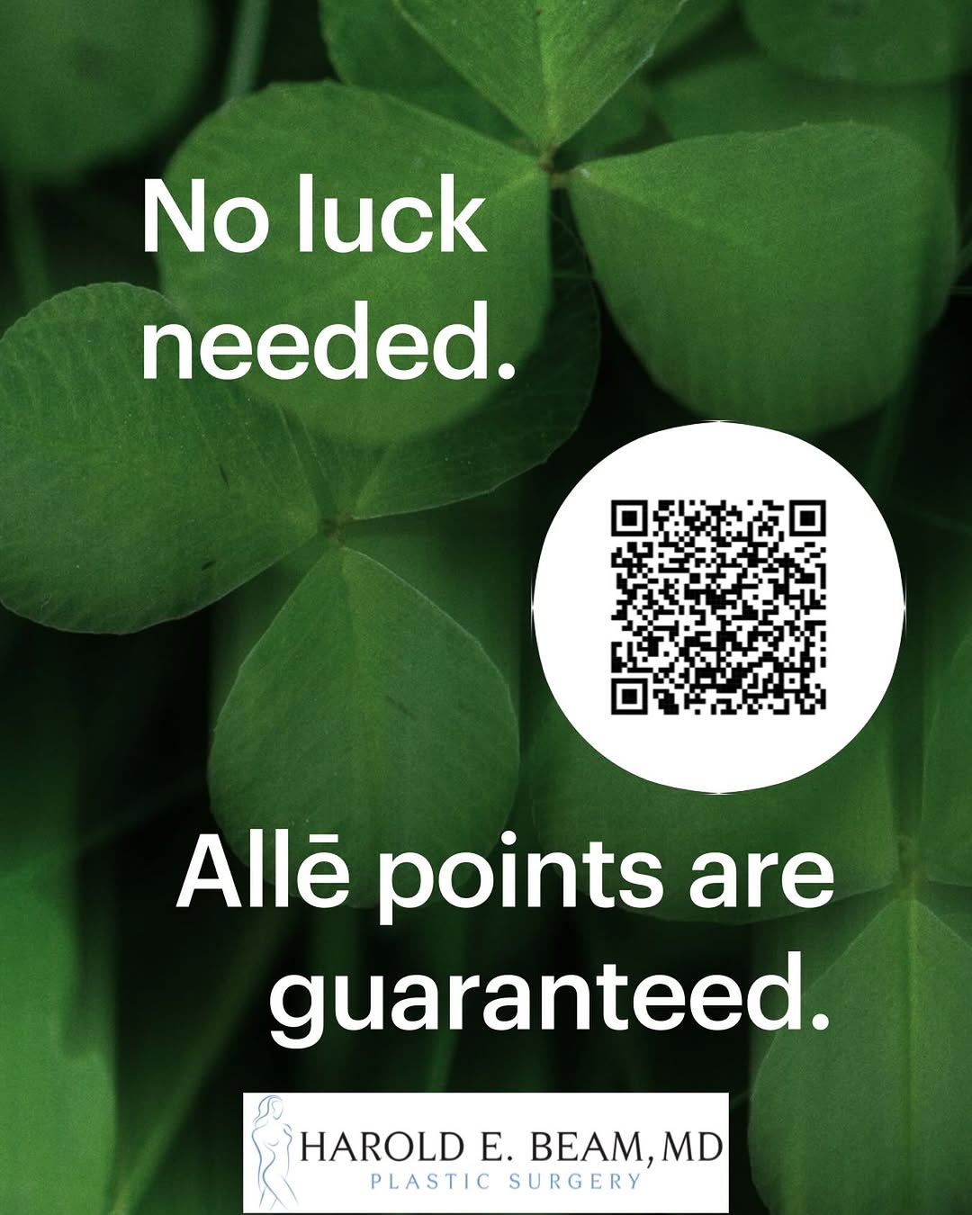 Instagram post by Dr. Harold Beam: Feel extra lucky in our office with @Alle this St. Patrick’s Day. 🍀 From surprise savings to points on your favorite treatments, Allē keeps…